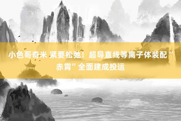 小色哥奇米 紧要松弛！超导直线等离子体装配“赤霄”全面建成投运