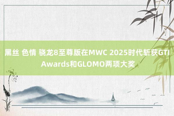 黑丝 色情 骁龙8至尊版在MWC 2025时代斩获GTI Awards和GLOMO两项大奖
