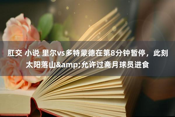 肛交 小说 里尔vs多特蒙德在第8分钟暂停，此刻太阳落山&允许过斋月球员进食