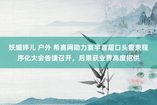 妖媚婷儿 户外 希赛网助力寰宇首届口头管束程序化大会告捷召开，后果获业界高度招供