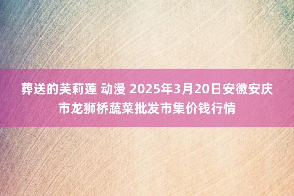 葬送的芙莉莲 动漫 2025年3月20日安徽安庆市龙狮桥蔬菜批发市集价钱行情