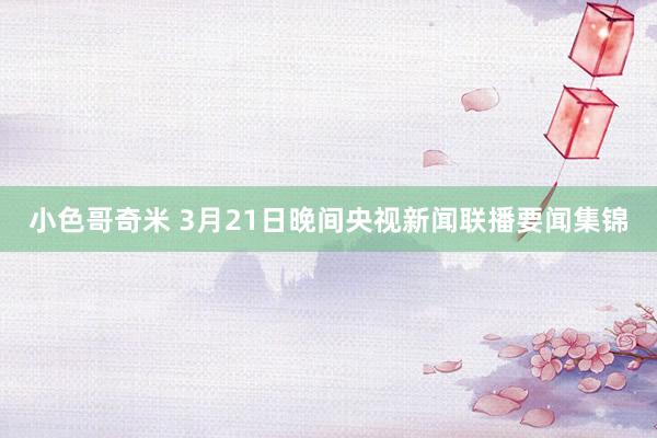 小色哥奇米 3月21日晚间央视新闻联播要闻集锦