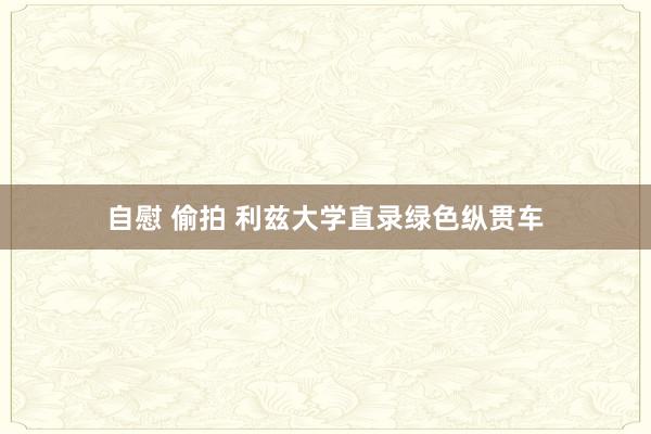 自慰 偷拍 利兹大学直录绿色纵贯车