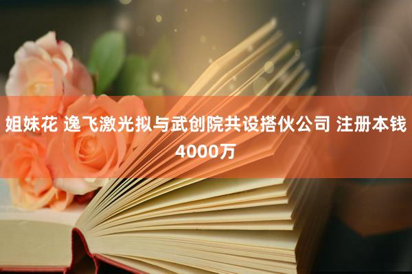 姐妹花 逸飞激光拟与武创院共设搭伙公司 注册本钱4000万