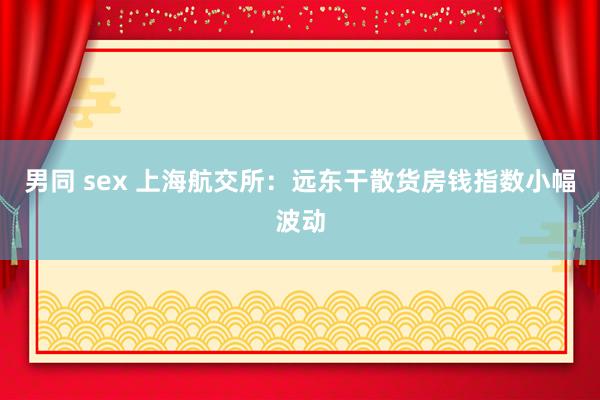 男同 sex 上海航交所：远东干散货房钱指数小幅波动