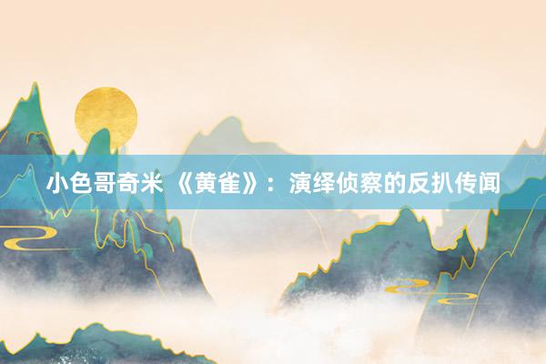 小色哥奇米 《黄雀》：演绎侦察的反扒传闻