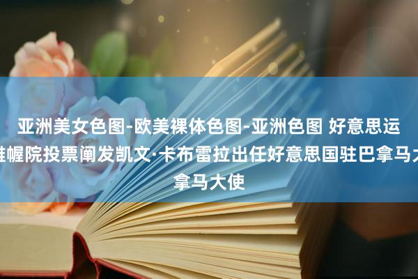 亚洲美女色图-欧美裸体色图-亚洲色图 好意思运筹帷幄院投票阐发凯文·卡布雷拉出任好意思国驻巴拿马大使