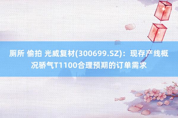 厕所 偷拍 光威复材(300699.SZ)：现存产线概况骄气T1100合理预期的订单需求