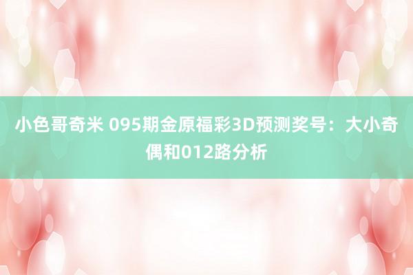 小色哥奇米 095期金原福彩3D预测奖号：大小奇偶和012路分析